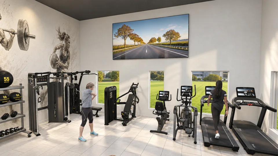AQUA · Residential fitness — Eurotec planning visualization